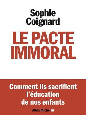 cover image of Le Pacte immoral